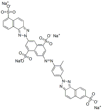 tetrasodium 3-[[2-methyl-4-(7-sulphonato-2H-naphtho[1,2-d]triazol-2-yl)phenyl]azo]-7-(6-sulphonato-2H-naphtho[1,2-d]triazol-2-yl)naphthalene-1,5-disulphonate