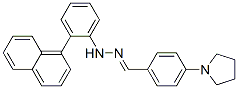 4-(1-pyrrolidinyl)benzaldehyde 2-naphthylphenylhydrazone