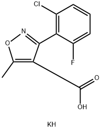 potassium 3-(2-chloro-6-fluorophenyl)-5-methylisoxazole-4-carboxylate