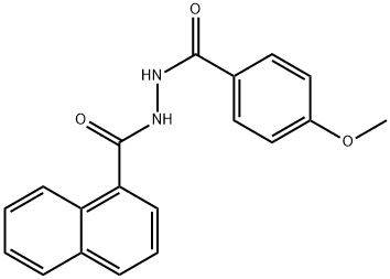 1-(4-METHOXYBENZOYL)-2-(1-NAPHTHOYL)HYDRAZINE