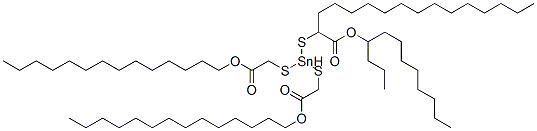 tetradecyl 4-dodecyl-7-oxo-4-[[2-oxo-2-(tetradecyloxy)ethyl]thio]-8-oxa-3,5-dithia-4-stannadocosanoate
