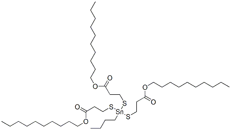 decyl 5-butyl-5-[[3-(decyloxy)-3-oxopropyl]thio]-9-oxo-10-oxa-4,6-dithia-5-stannaicosanoate