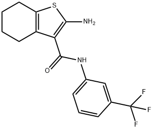 2-AMINO-N-[3-(TRIFLUOROMETHYL)PHENYL]-4,5,6,7-TETRAHYDRO-1-BENZOTHIOPHENE-3-CARBOXAMIDE