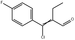 2-[chloro(4-fluorophenyl)methylene]butyraldehyde