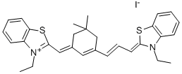 3-乙基-2-[3-[3-[(3-乙基-3H-苯并噻唑-2-亚基)甲基]-5,5-二甲基环己-2-烯-1-亚基]丙-1-烯基]苯并噻唑碘化物