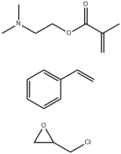 2-Methyl-2-propenoic acid 2-(dimethylamino)ethyl ester polymer with ethenylbenzene, compd. with (chloromethyl) oxirane