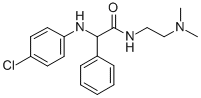 ACETAMIDE, 2-(p-CHLOROANILINO)-N-(2-(DIMETHYLAMINO)ETHYL)-2-PHENYL-