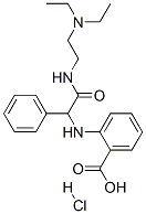 2-[(2-diethylaminoethylcarbamoyl-phenyl-methyl)amino]benzoic acid hydr ochloride