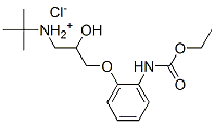 [3-[2-(ethoxycarbonylamino)phenoxy]-2-hydroxy-propyl]-tert-butyl-azani um chloride