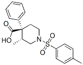 trans-(-)-3-methyl-4-phenyl-1-(p-tolylsulphonyl)piperidine-4-carboxylic acid
