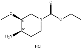 ethyl cis-4-amino-3-methoxypiperidine-1-carboxylate monohydrochloride