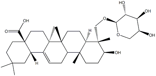 23-(α-L-Arabinopyranosyloxy)-3β-hydroxy-5α-olean-12-en-28-oic acid
