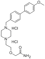 2-(2-(4-((4-Methoxyphenyl)phenylmethyl)-1-piperazinyl)ethoxy)acetamide  dihydrochloride