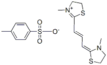 4,5-dihydro-3-methyl-2-[3-(3-methylthiazolidin-2-ylidene)prop-1-enyl]thiazolium toluene-p-sulphonate