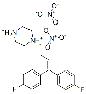 1-[4,4-bis(4-fluorophenyl)but-3-enyl]piperazinediylium dinitrate
