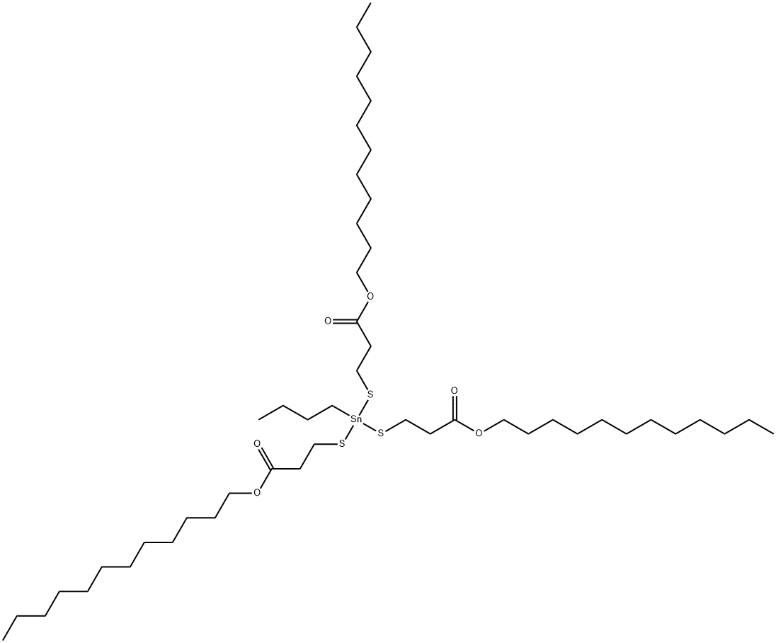 dodecyl 5-butyl-5-[[3-(dodecyloxy)-3-oxopropyl]thio]-9-oxo-10-oxa-4,6-dithia-5-stannadocosanoate