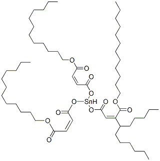 dodecyl (Z,Z,Z)-6-dodecyl-6-[[4-(dodecyloxy)-1,4-dioxobut-2-enyl]oxy]-4,8,11-trioxo-5,7,12-trioxa-6-stannatetracosa-2,9-dienoate
