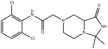 N-(2,6-dichlorophenyl)hexahydro-3,3-dimethyl-1-oxoimidazo[1,5-a]pyrazine-7(1H)-acetamide