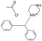 1-benzhydrylpiperazinium acetate