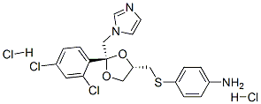 cis-4-[[2-(2,4-dichlorophenyl)-2-(1H-imidazol-1-ylmethyl)-1,3-dioxolan-4-yl]methylthio]aniline dihydrochloride