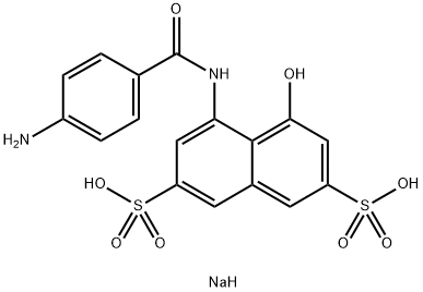 sodium hydrogen 4-[(4-aminobenzoyl)amino]-5-hydroxynaphthalene-2,7-disulphonate