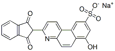 sodium 3-(2,3-dihydro-1,3-dioxo-1H-inden-2-yl)-7-hydroxybenzo[f]quinoline-9-sulphonate
