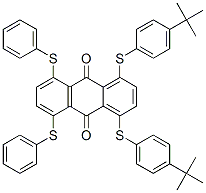 1,4-bis[[4-(1,1-dimethylethyl)phenyl]thio]-5,8-bis(phenylthio)anthraquinone