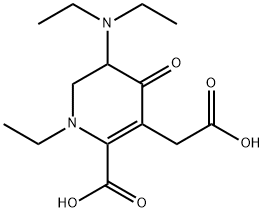 3-Pyridineacetic  acid,  2-carboxy-5-(diethylamino)-1-ethyl-1,4,5,6-tetrahydro-4-oxo-