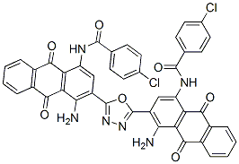 N,N'-[1,3,4-oxadiazole-2,5-diylbis(4-amino-9,10-dihydro-9,10-dioxoanthracene-3,1-diyl)]bis[4-chlorobenzamide]