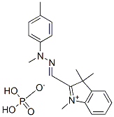 1,3,3-trimethyl-2-[[methyl(p-tolyl)hydrazono]methyl]-3H-indolium dihydrogen phosphate