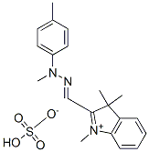 1,3,3-trimethyl-2-[[methyl(p-tolyl)hydrazono]methyl]-3H-indolium hydrogen sulphate