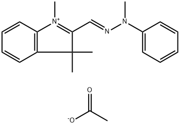 1,3,3-trimethyl-2-[(methylphenylhydrazono)methyl]-3H-indolium acetate
