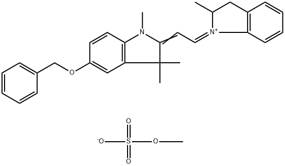 2-[2-(2,3-dihydro-2-methyl-1H-indol-1-yl)vinyl]-1,3,3-trimethyl-5-(phenylmethoxy)-3H-indolium methyl sulphate