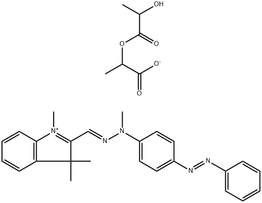 1,3,3-trimethyl-2-[[methyl[4-(phenylazo)phenyl]hydrazono]methyl]-3H-indolium 2-(lactoyloxy)propionate
