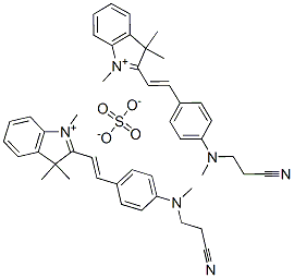 2-[2-[4-[(2-cyanoethyl)methylamino]phenyl]vinyl]-1,3,3-trimethyl-3H-indolium sulphate