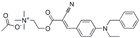 [2-[[2-cyano-3-[4-[ethylbenzylamino]phenyl]-1-oxoallyl]oxy]ethyl]trimethylammonium acetate