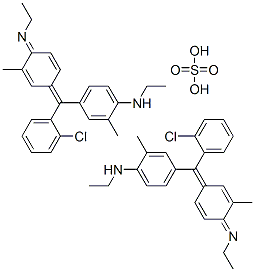 bis(4-[(2-chlorophenyl)[4-(ethylimino)-3-methyl-2,5-cyclohexadien-1-ylidene]methyl]-N-ethyl-o-toluidine) sulphate