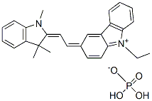 3-[(1,3-dihydro-1,3,3-trimethyl-2H-indol-2-ylidene)ethylidene]-9-ethyl-3H-carbazolium dihydrogen phosphate