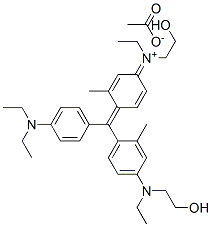 [4-[[4-(diethylamino)phenyl][4-[ethyl(2-hydroxyethyl)amino]-2-methylphenyl]methylene]-3-methyl-2,5-cyclohexadien-1-ylidene]ethyl(2-hydroxyethyl)ammonium acetate