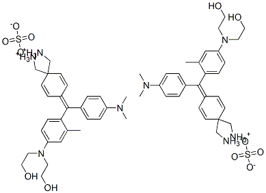 bis[[4-[[4-[bis(2-hydroxyethyl)amino]-o-tolyl][4-(dimethylamino)phenyl]methylene]cyclohexa-2,5-dien-1-ylidene]dimethylammonium] sulphate