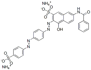 diammonium 7-benzamido-4-hydroxy-3-[[4-[(4-sulphonatophenyl)azo]phenyl]azo]naphthalene-2-sulphonate