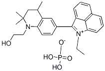 1-ethyl-2-[1,2,3,4-tetrahydro-1-(2-hydroxyethyl)-2,2,4-trimethyl-6-quinolyl]benz[cd]indolium dihydrogen phosphate
