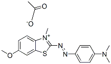 2-[[4-(dimethylamino)phenyl]azo]-6-methoxy-3-methylbenzothiazolium acetate
