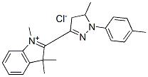 2-[4,5-dihydro-5-methyl-1-(p-tolyl)-1H-pyrazol-3-yl]-1,3,3-trimethyl-3H-indolium chloride