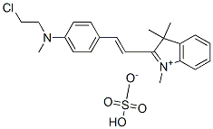 2-[2-[4-[(2-chloroethyl)methylamino]phenyl]vinyl]-1,3,3-trimethyl-3H-indolium hydrogen sulphate