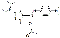 5-(diisopropylamino)-2-[[4-(dimethylamino)phenyl]azo]-3-methyl-1,3,4-thiadiazolium acetate