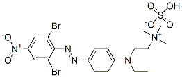[2-[[4-[(2,6-dibromo-4-nitrophenyl)azo]phenyl]ethylamino]ethyl]trimethylammonium hydrogen sulphate