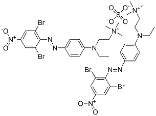 bis[[2-[[4-[(2,6-dibromo-4-nitrophenyl)azo]phenyl]ethylamino]ethyl]trimethylammonium] sulphate