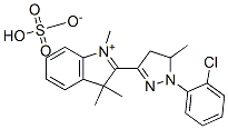 2-[1-(2-chlorophenyl)-4,5-dihydro-5-methyl-1H-pyrazol-3-yl]-1,3,3-trimethyl-3H-indolium hydrogen sulphate