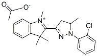 2-[1-(2-chlorophenyl)-4,5-dihydro-5-methyl-1H-pyrazol-3-yl]-1,3,3-trimethyl-3H-indolium acetate